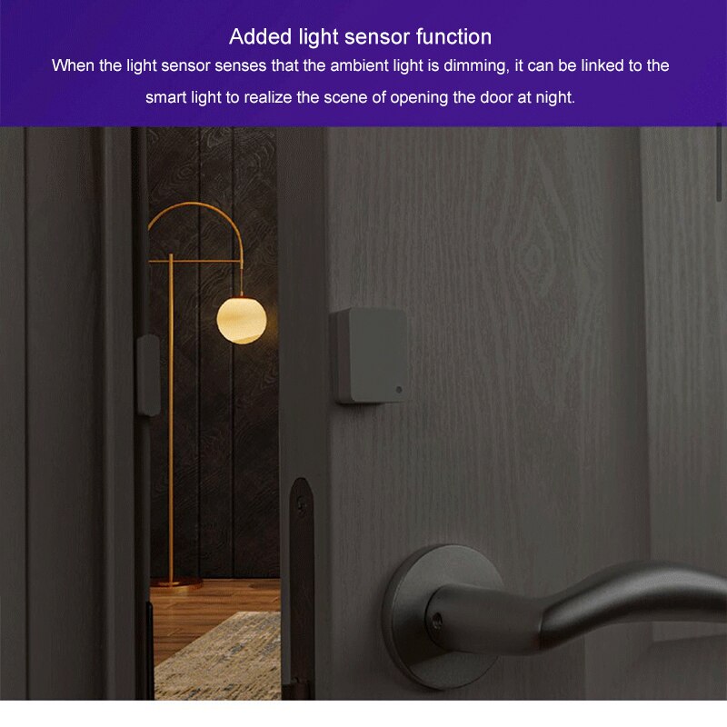 Xiaomi Smart Door Window Sensor 2 Light Detection Opening Closing Records Unclosed Reminder BlueTooth-compatible for Mi Home APP