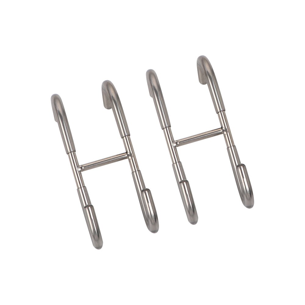 2pcs/set Stainless Steel Shower Hooks Glass Door Shower Hook Lightweight Hooks Bath Shower Bathroom Screen Towel Hanger: A