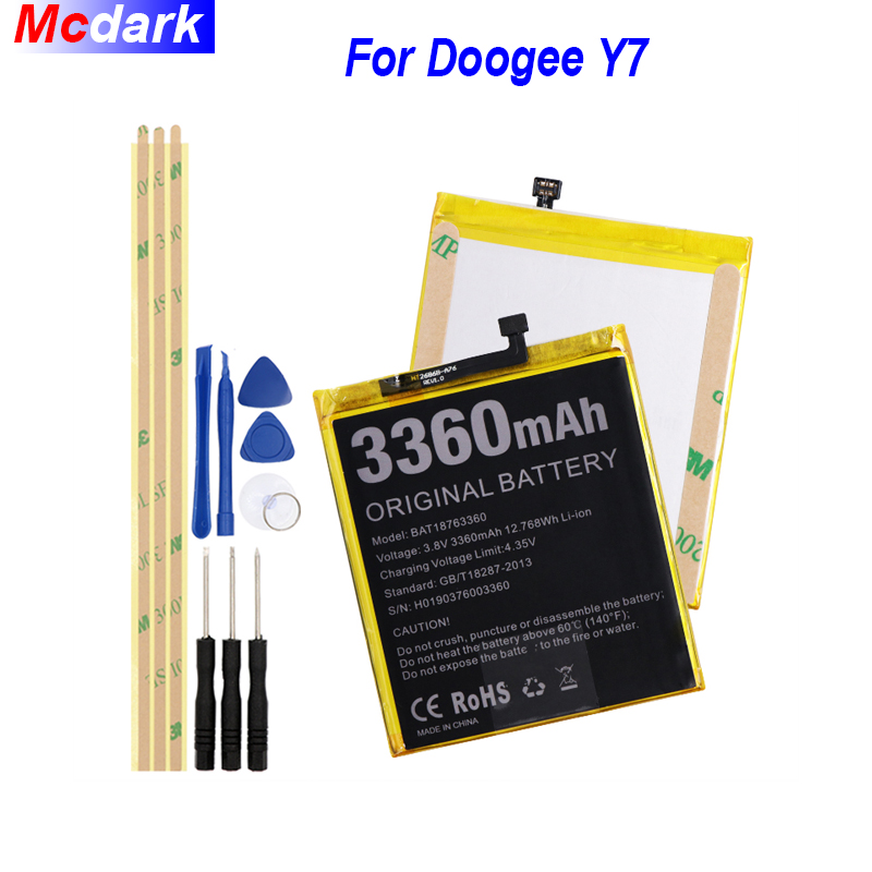 3360 Mah Batterij Voor Doogee Y7 Batterie Bateria Accumulator Akku Accu Pil Voor Doogee N10 Mobiele Telefoon + gereedschap