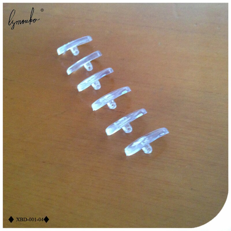 Lymouko 20Pairs/Lot PVC Eyeglass Plastic Nose Pads Lock Type Frame On Nose Pad Glasses Massage Health Care Anti-Slip Toos