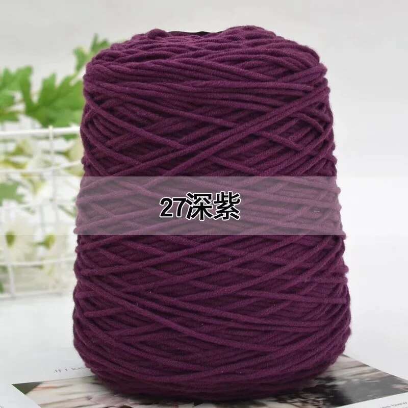 Effen Kleur Melk Katoenen Garen 8 Strengen Tuften Art Borduren Haak Haak Draad Breien Materiaal Diy Poke Borduurgaren: Beige