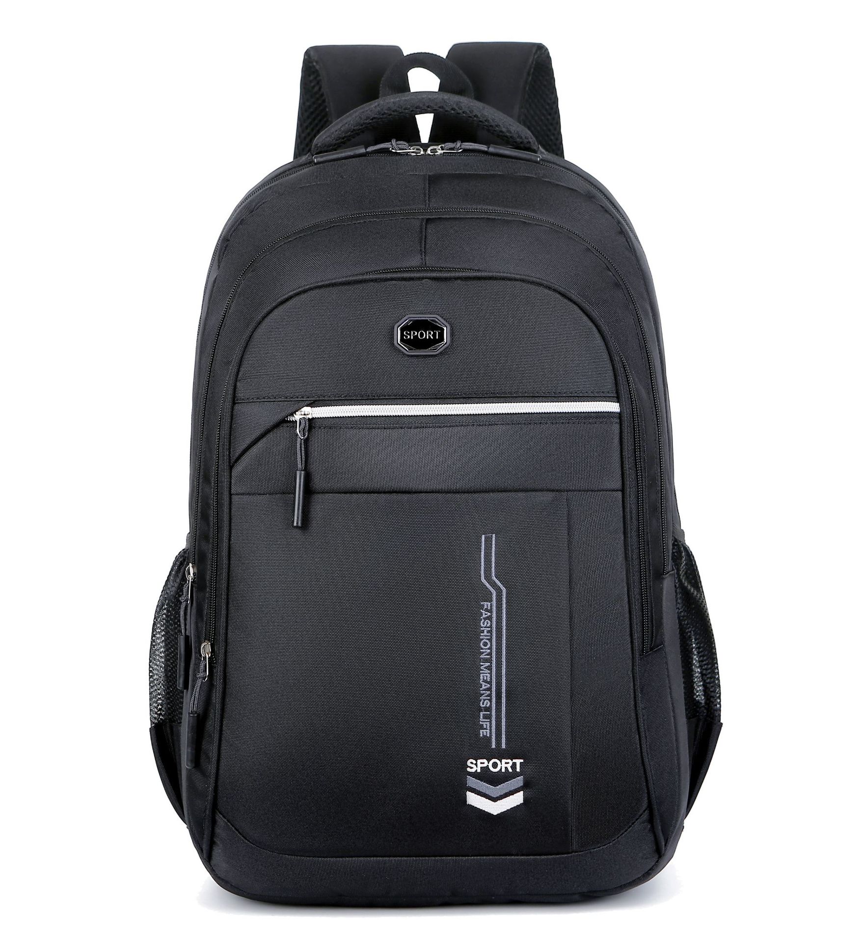 Men's Casual Backpacks Large Capacity Business Backpacks College Students' School Bags Men's Oxford Cloth Lightweight Bags: white1