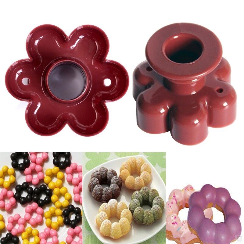 Magisk hurtig plastik doughnut maker vaffelforme køkken tilbehør bageware donut maker kageform kiks cookies diy bageværktøj