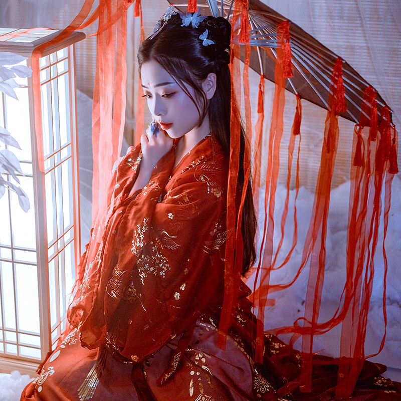 verrotten Hanfu Chinesische Alte Kleid Seetang-dynastie Kostüm Weibliche Erwachsene Traditionelle Chinesische Kleidung Frauen Leistung Tragen DNV12778