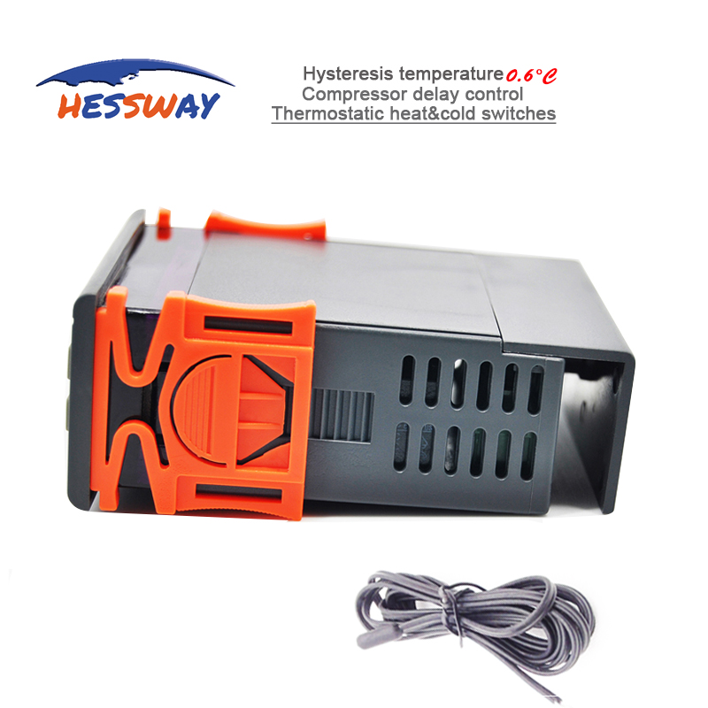 Termostato de controles termostáticos de calor y frío 220VAC 16A/10A para refrigerador de compresor