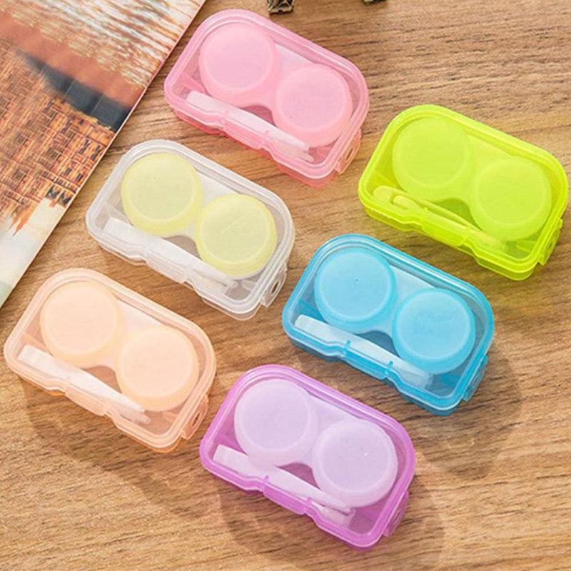 Eye Care Invisible Eyeglasses Box Vision Double-box Blank Container Box Lens Case Random Color