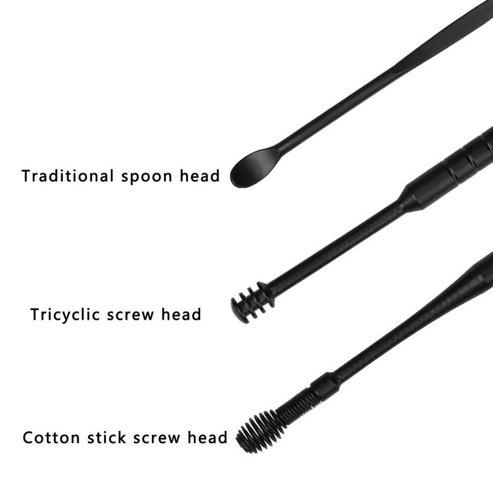 6 Stks/set Rvs Oor Pick Lepel Artefact Gesp Oor Cleaner Picking Tool Set Oor Zorg