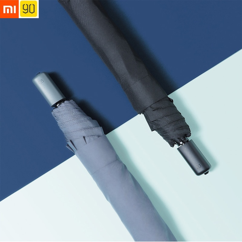 Xiaomi-paraguas 90fun para hombre y mujer, sombrilla plegable ultraligera, a prueba de viento, impermeable, protección solar, portátil