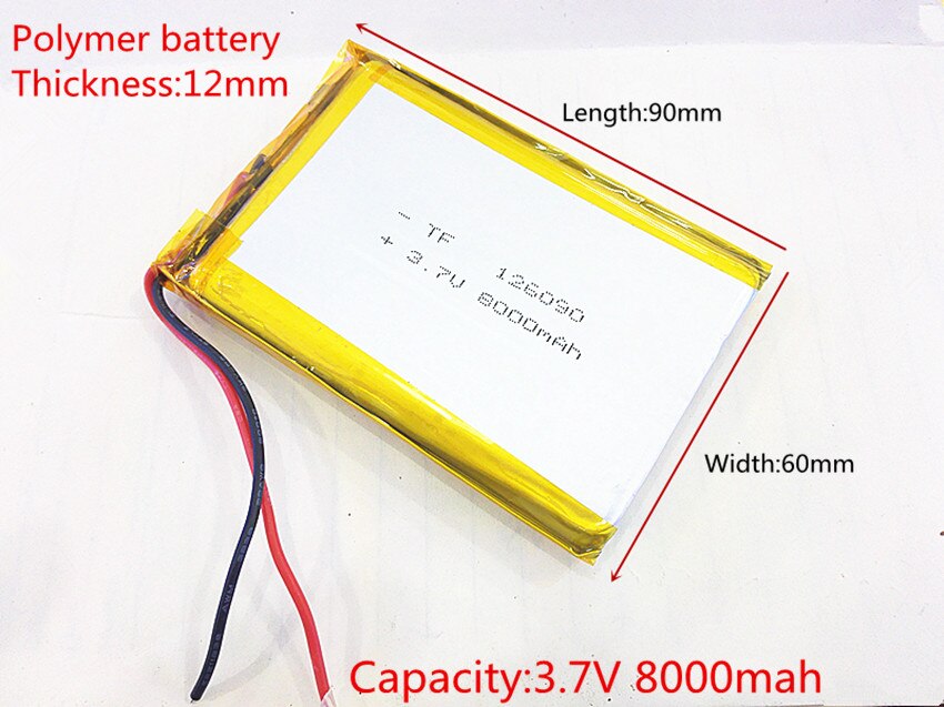 126090 3.7V 8000MAH lithium polymeer batterij 116090 DIY mobiele noodstroom opladen schat batterij