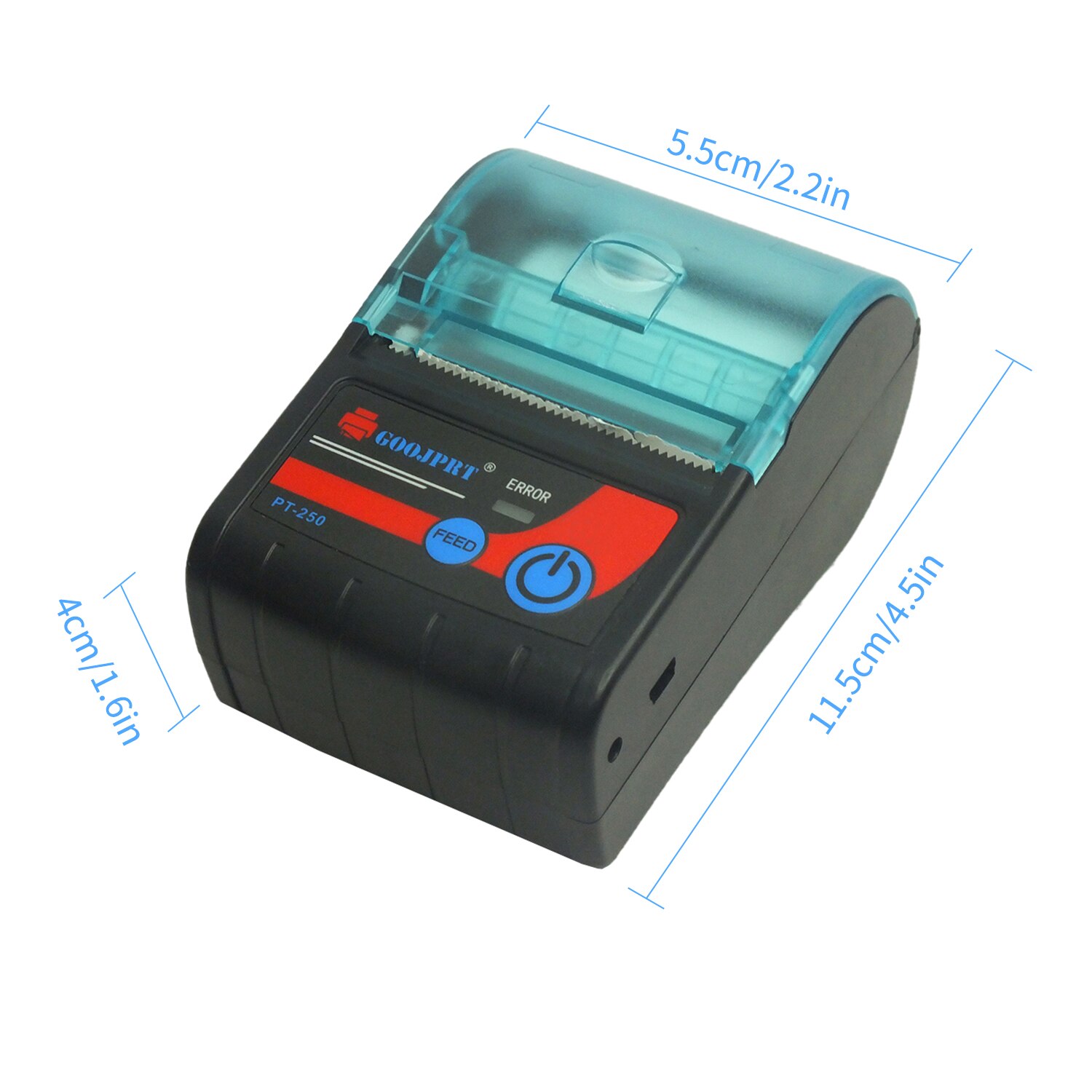 58Mm Thermische Bonprinter Draagbare Draadloze Printer Bt Verbinding Gebruik Met App Compatibel Met Windows Android Ios