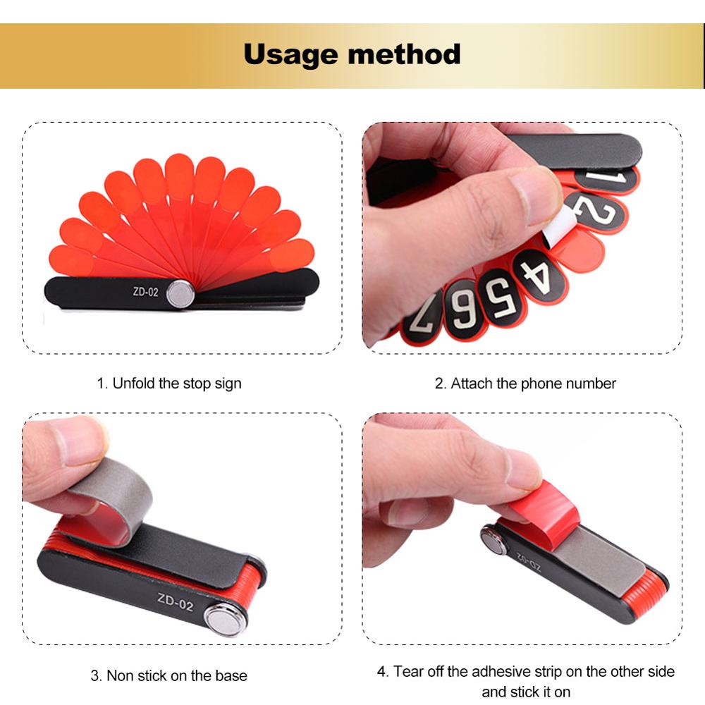 Auto Tijdelijke Parkeerkaart Telefoon Nummer Plaat Pauw Verspreiden Staart Vorm Parkeerkaart Universele Voor Auto &#39;S