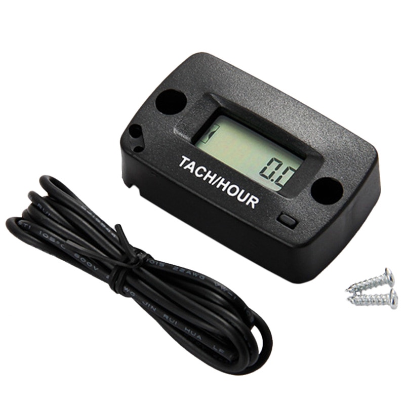 Tacómetro inductivo Digital Ip68 tacómetro Rpm, medidor de horas para motor de Gas, cortacésped Atv, motos acuáticas de esquí, Motocross, Pit Bike