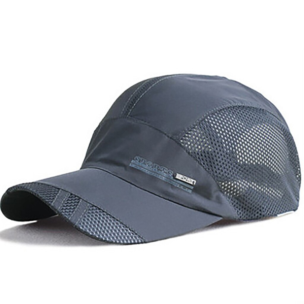 JAYCOSIN Baseball Cap For Women Men Summer Ponytail Messy Buns Trucker Plain Baseball Visor Cap Unisex Snapback Hat: Dark Gray