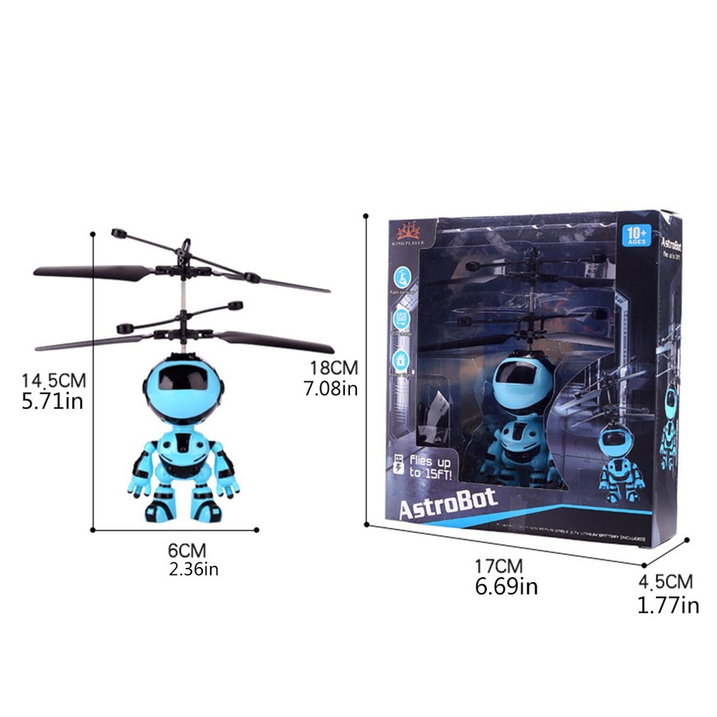 Robot Schorsing Inductie Vliegtuigen Kinderen Schorsing Speelgoed Verlichting Speelgoed Helikopter Vliegende Speelgoed Oplaadbare Drone Kid