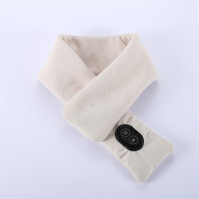 Electric Heating Bib Warm Men Women In Winter Heating Bib Multi-temperature Adjustable Bib Outdoor Hiking Riding Scarf: Plain