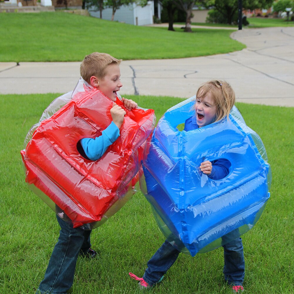 2pcs PVC Inflatable Body Bumper Bubbles Ball Children Interesting Outdoor Sports Fitness Games Ball Toys Safety And Non-toxic