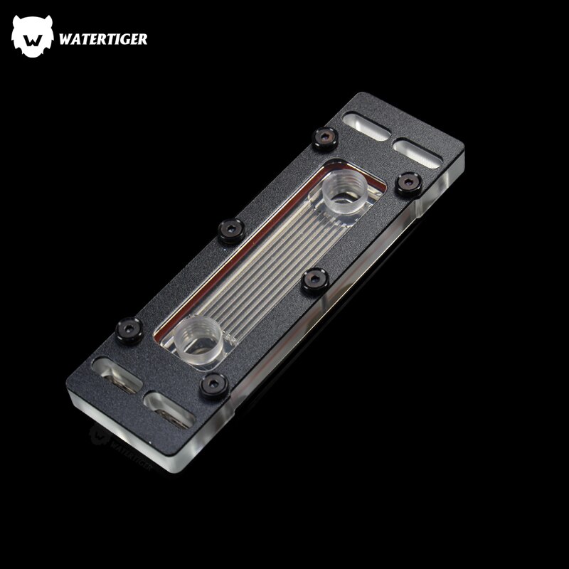 WATERTIGER MSC PC 4way RAM Water Cooling Block Kit One Kit Two Armor One Block, One Block Maximum Support 4 RAM: black