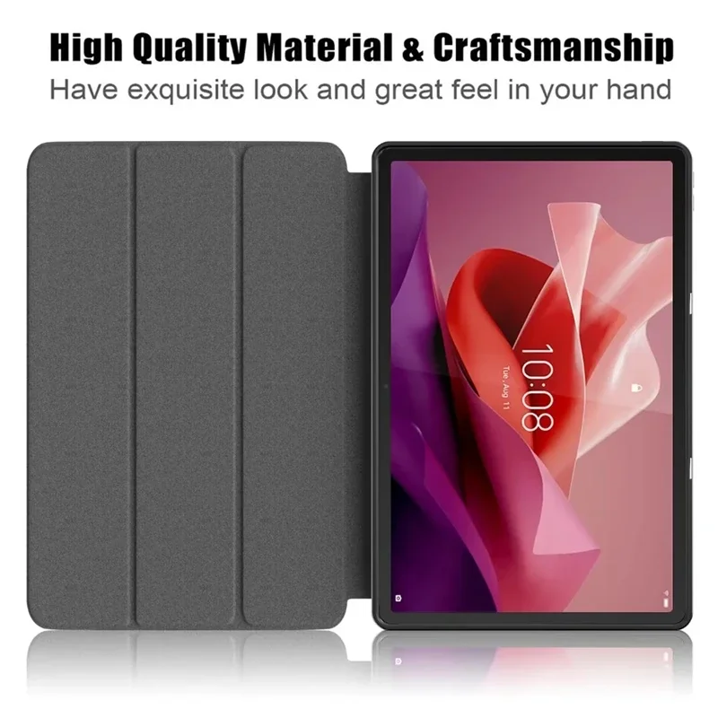 For Lenovo tab P12 12.7 Case Magnetic Tri-Folding PU Leather Stand Tablet Cover for Xiaoxin Pad Pro 12.7 12 7 inch TB371FC
