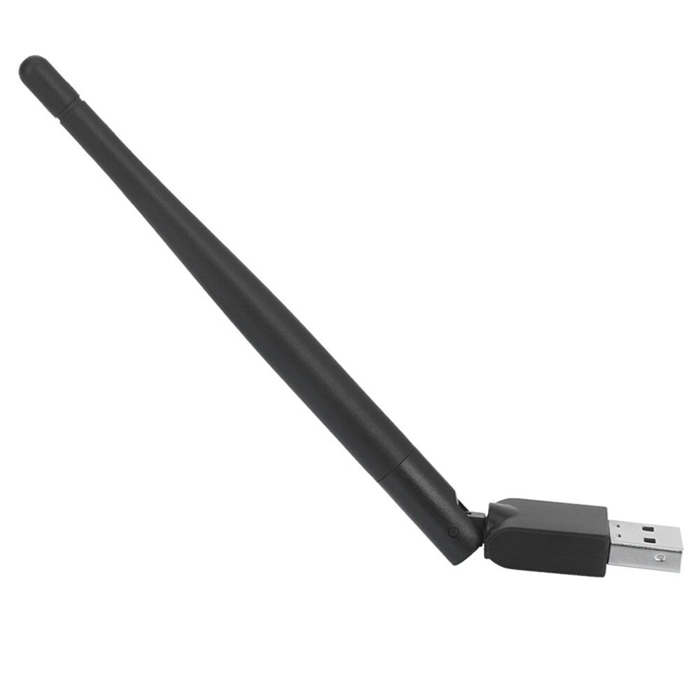 Antena de WiFi USB Rt5370 MTK7601, tarjeta de red inalámbrica USB 2,0 150Mbps, adaptador LAN 802.11b/n con antena giratoria