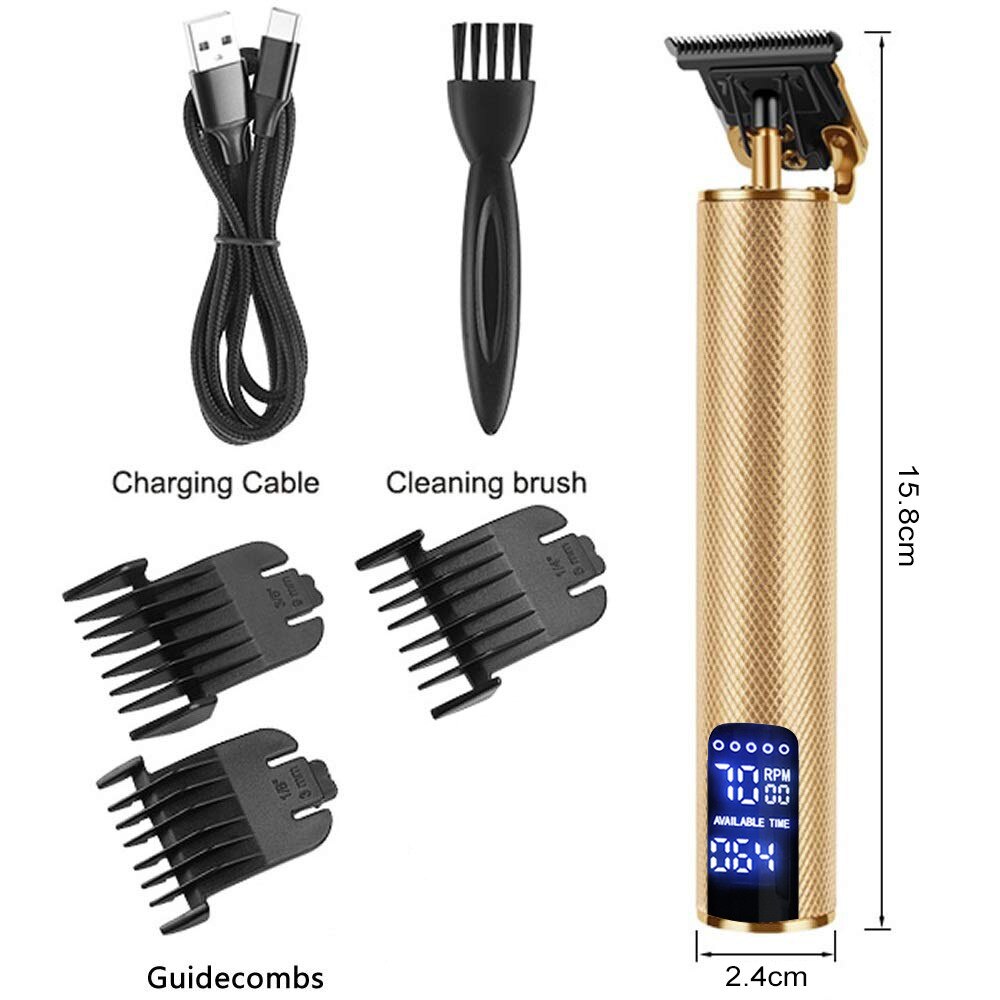 Finishing Hair Trimmer Barber Shop Clipper Beard Trimer For Men Usb Cutter Machine Kit
