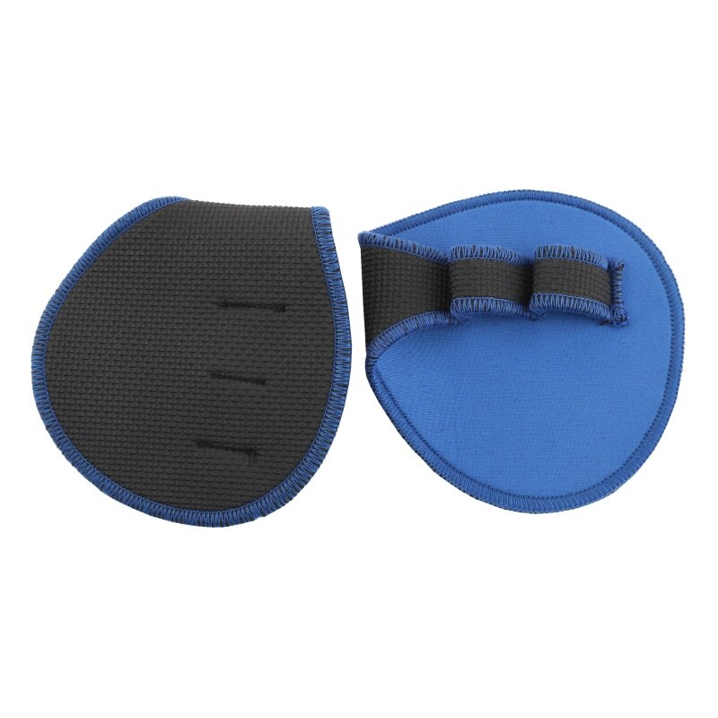 AntiWeight Lifting Training Gloves Fitness Sports Dumbbell Grips Pads Gym Exercises Hand Palm Protector Weight Lifting: Blue