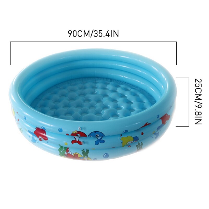 Oppustelig baby swimmingpool rund soppebassin vand pool legetøj til aldre under 3 sommerfest i haven i haven