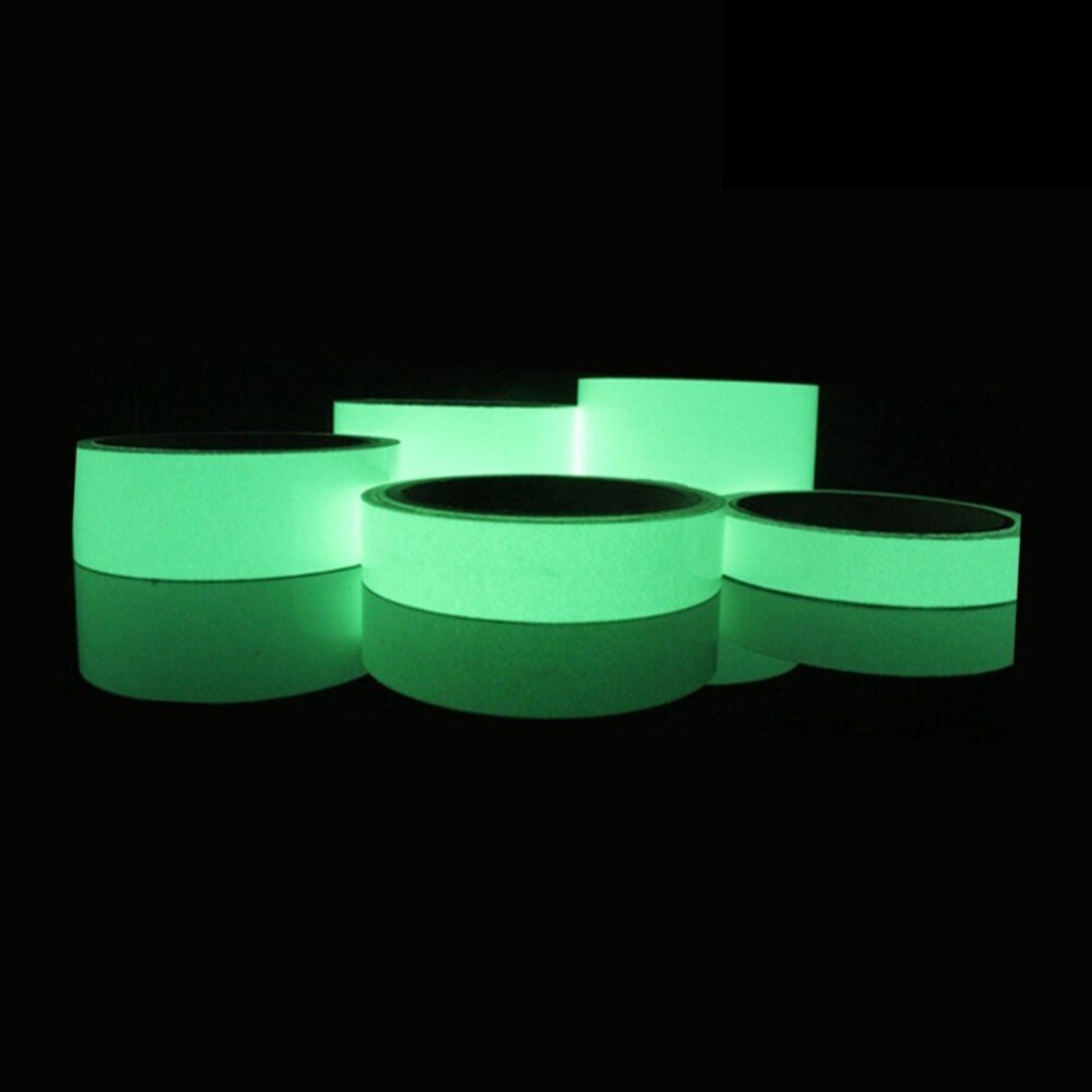 Bicycle reflective light tape self-adhesive paper detachable light-emitting tape fluorescent light bike warning tape reflector: Green
