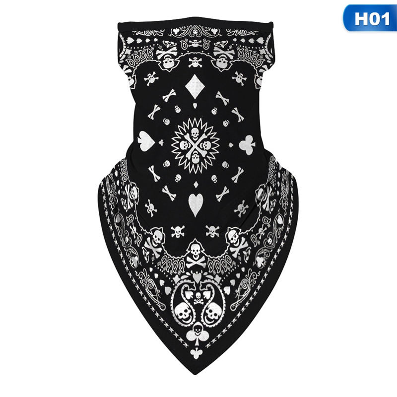 Bufanda para hombre y mujer, Bandana con elásticos, pasamontañas de cuello para la cara, bufanda fina con estampado Digital a prueba de viento: 1