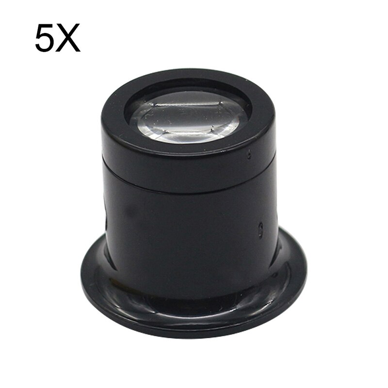 10X/5X Monocular Magnifying Glass Loupe Lens Eye Magnifier Len Repair Kit Tool Jewelry Watch Magnifier Tool: 5X