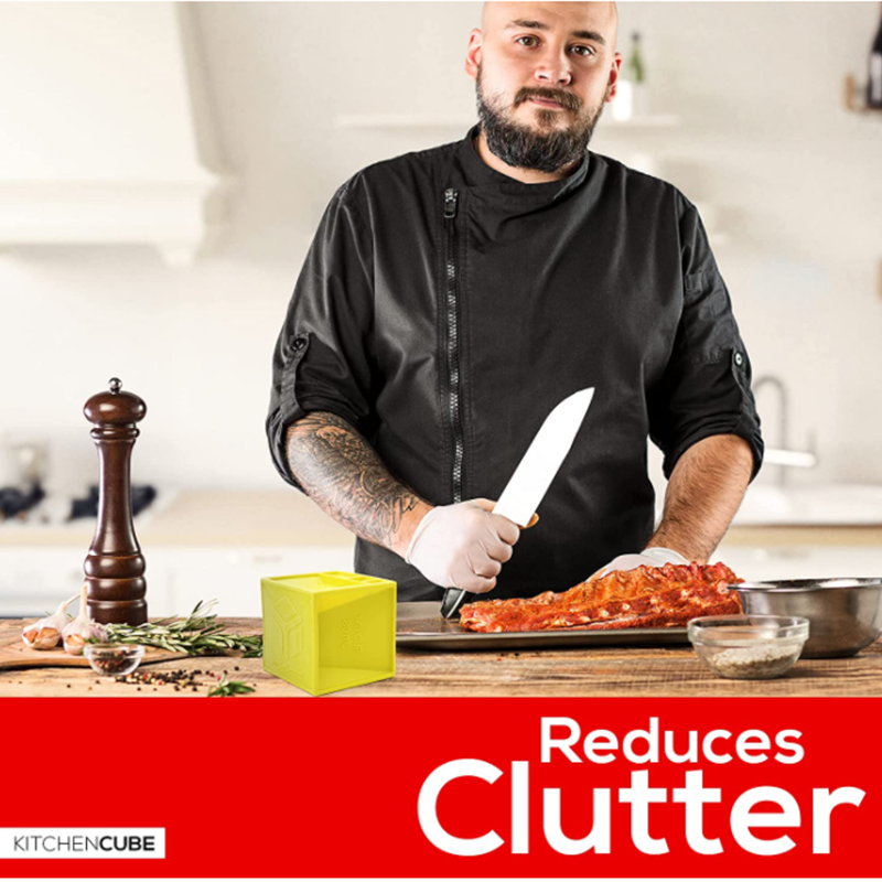 Kitchen Cube All-in-One Measuring Cup to Improve Organization Measuring Device With 19+ Cooking Measurements For Cooking Baking