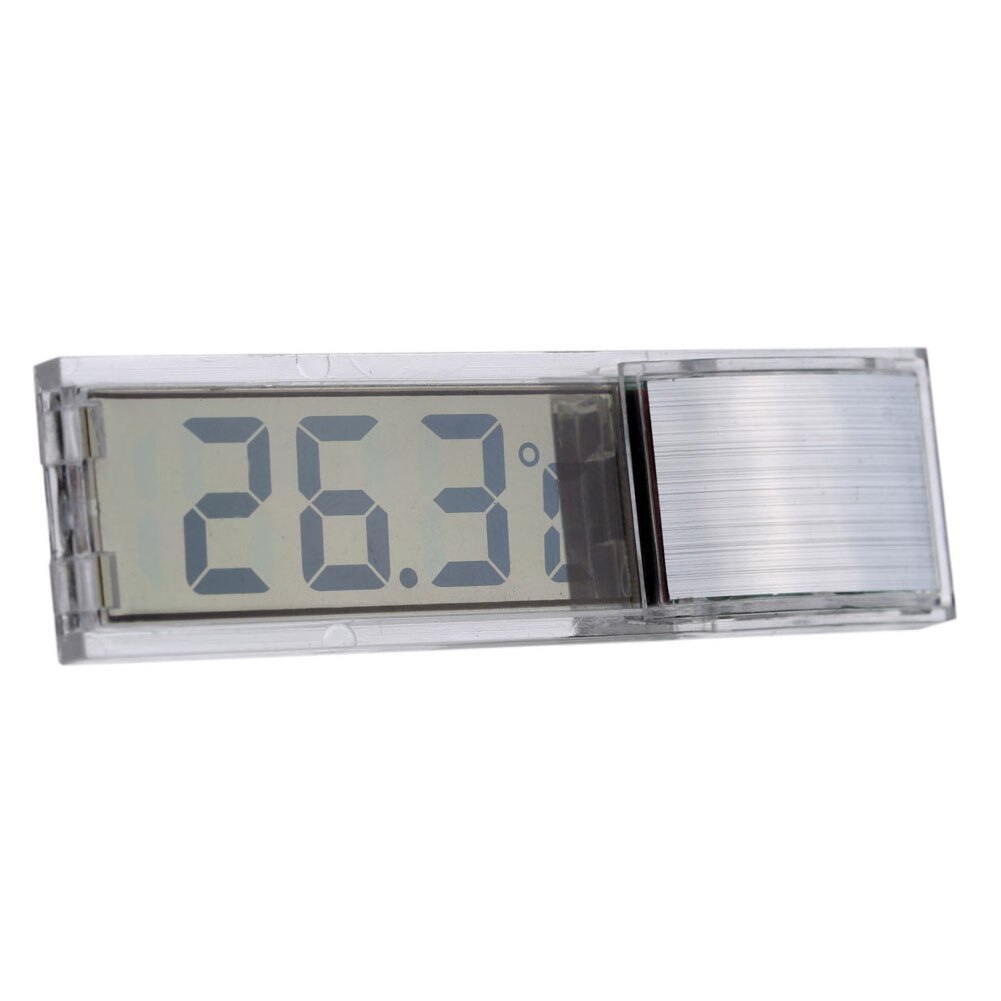 Plastic Metal 3D Digital Electronic Aquarium Thermometer Fish Tank Temp Meter Gold Silver