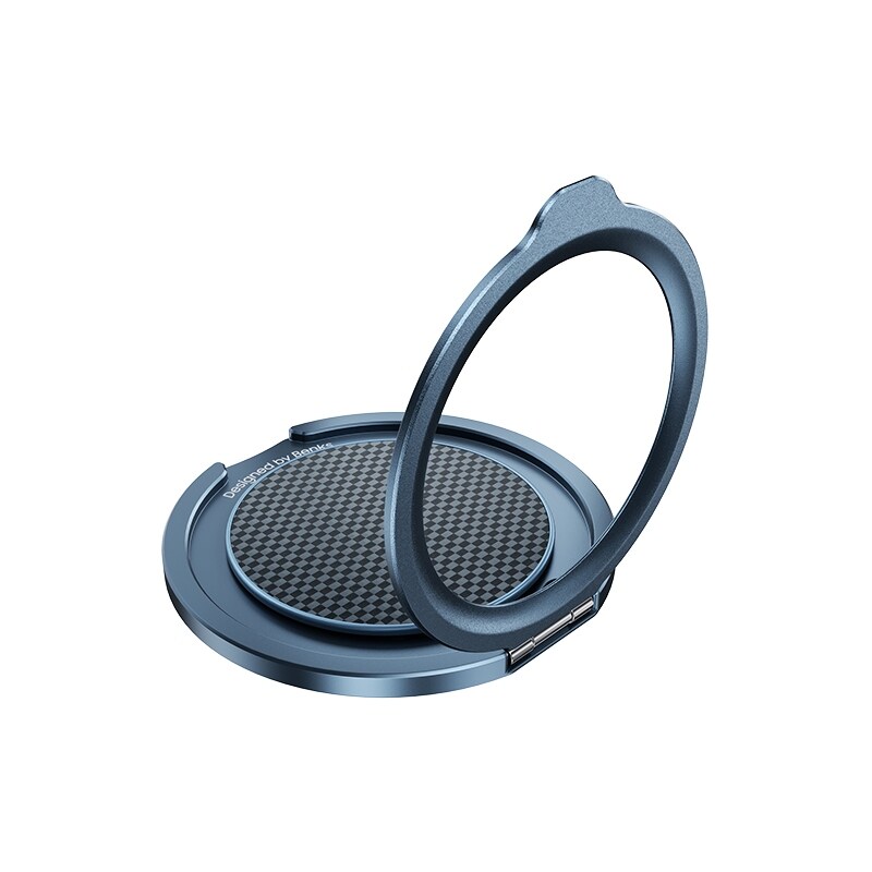 Benks Magnetic Ring Holder for iPhone 0.39mm ultra thin metal stand 360° Rotating phone ring holder iPhone 12/13/14/15/16: Sky Blue