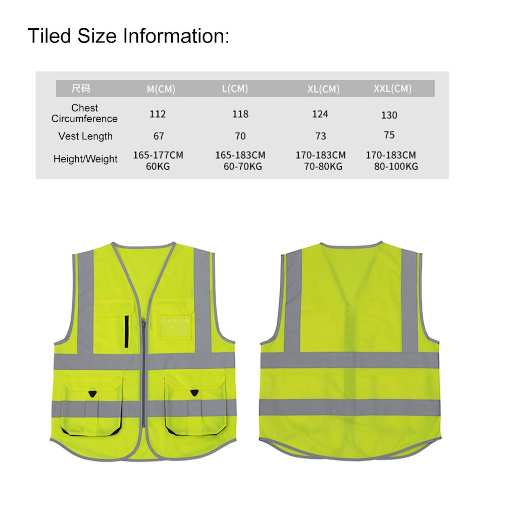 Gilet de sécurité réfléchissant haute visibilité | Vêtements de travail de sécurité, moto de jour, moto