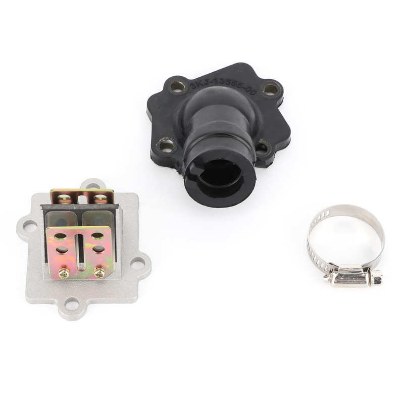 Reed Valve Intake Manifold+Reed Valve Fit for YAMAHA JOG Vino BWS Minarelli 2‑Stroke Engine 49cc 50cc Inlet Manifold