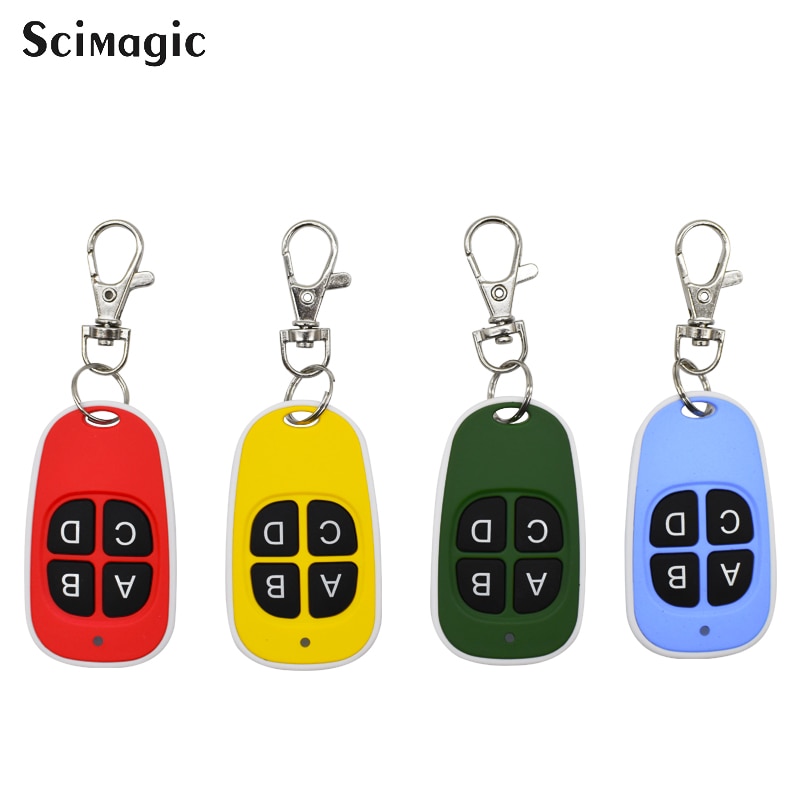 Télécommande 4 canaux | 4 couleurs chaudes, télécommande 433Mhz, Code de copie à distance, portail de clonage électrique, porte de Garage, porte-clés Auto