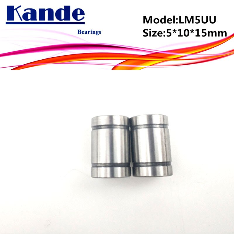 LM5UU 1pc LM5 Linear Bearing 5x10x15 mm LM5 UU for 3d printer Linear Bearing SM5UU