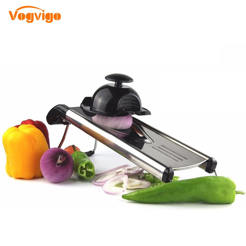 VOGVIGO Multifunctional V-Slicer Mandoline Slicer Food Chopper Fruit & Vegetable Cutter Random color