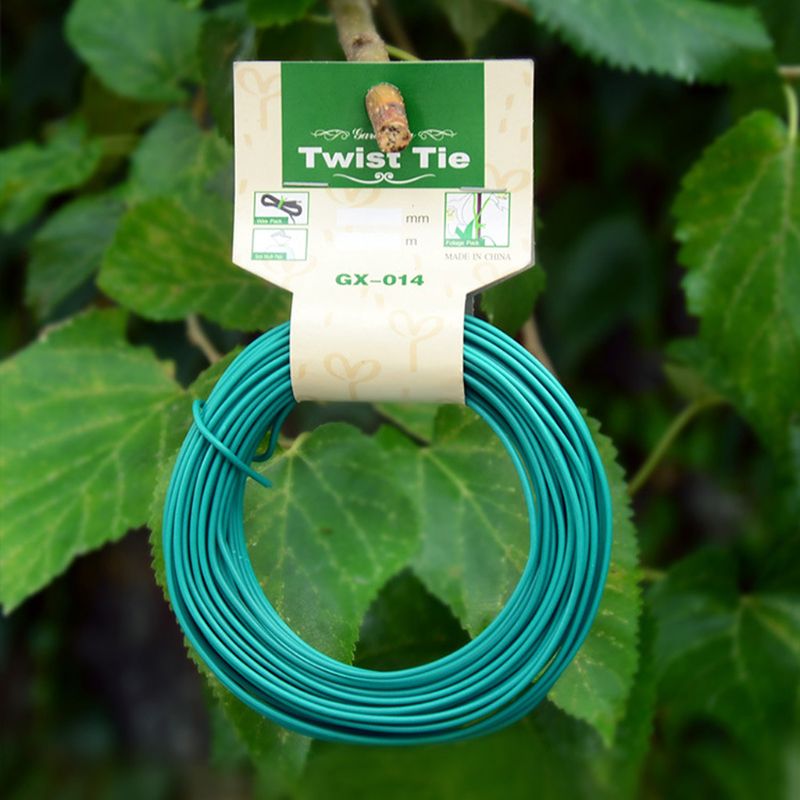 15m plante torsion cravate jardin fil vert enduit ficelle bricolage pour jardin formation Support sangle bonsaï sortie câble