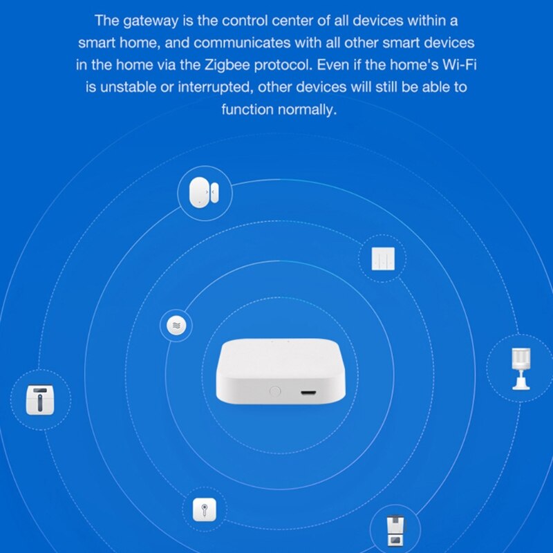 Smart Wireless Hub Gateway WIFI Multi-function Linkage Device Home Improvement