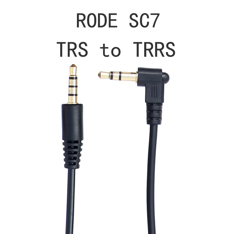 Câble adaptateur TRS vers TRRS 3,5 mm pour micro vidéo RODE Go BY-MM1, transfert de smartphone vers microphone