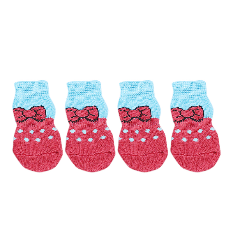 Hond Puppy Kat Schoenen Pantoffels Antislipsokken Huisdier Schattig Binnen voor kleine honden Katten Snowboots Sokken: Donkergrijs
