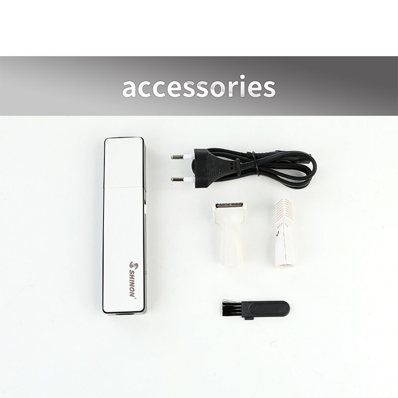 Shinon Nose Hair Clipper Stainless Steel Blades Nose Hair Trimmer 3 In 1 Usb Electric Facial Ear Hair Clippers Eu Plug