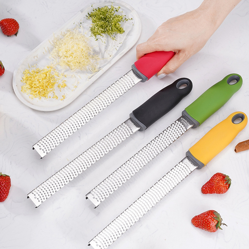 Lemon Zester Cheese Quick Grater Stainless Steel Chocolate Grater Handheld Fruit Peeler Lemon Cheese Planer Kitchen Accessories