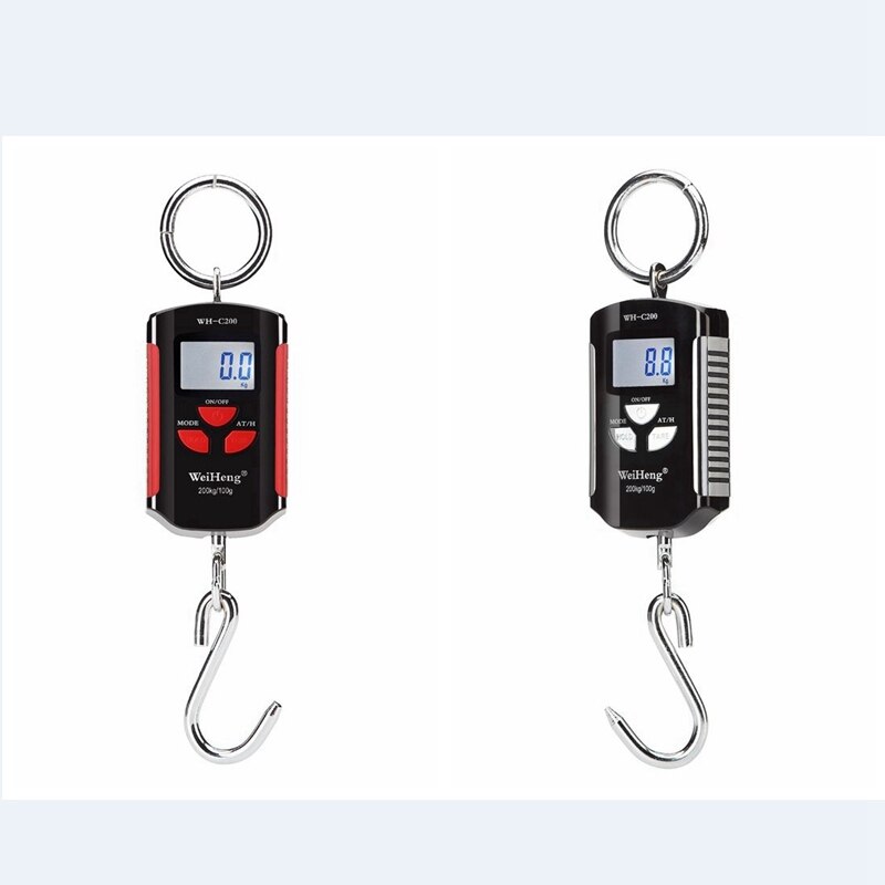 WeiHeng Crane Scale 150KG 500KG Digital Stainless Steel Hook Hanging Scales 200kg 300kg LCD Loop Fish Heavy Duty Weight Balance