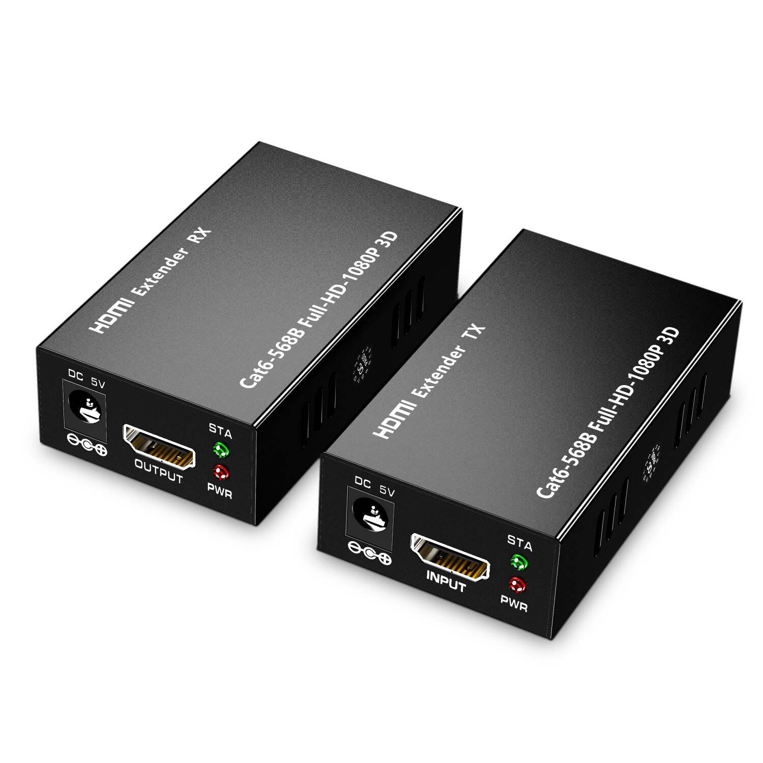 60M 3D 1080P 196ft HDMI Extender over single CAT5E/6 Converter HDMI to RJ45 Signal extender: Default Title