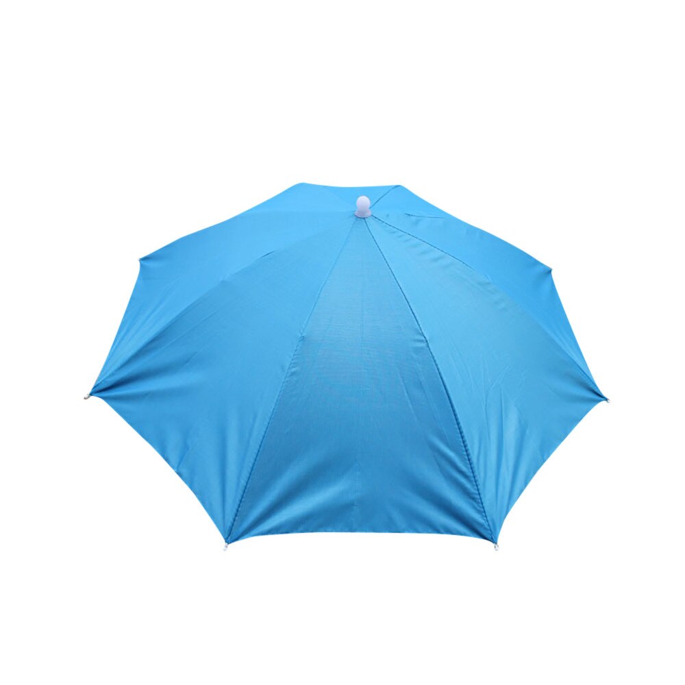 Angeln Kappe Sport Regenschirm Hütte Wandern Strand Camping Headwear Kappe Kopf Hüte Tarnung Faltbare Sonnencreme Sonnenschirm Schatten #1: Himmel Blau