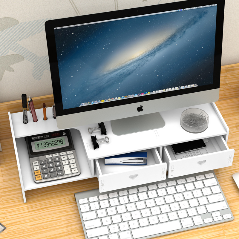 Desktop Computer Stand Desktop Monitor Neck Raising Rack Office Drawer Keyboard Storage Finishing Rack Desktop Organizer