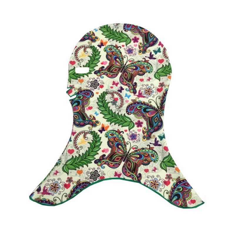 Waterproof Swimming Caps Full Face Sunscreen Swim Dive Face Mask Swimming Facekini Face Bikini Sunblock Protect Mask: I