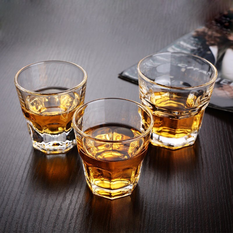 100ML/160ML 5-Pack Heavy Base Shot Glass Set Whiskey Shot Glass vodka tequila cordial espresso liqueur Small Wine Cup