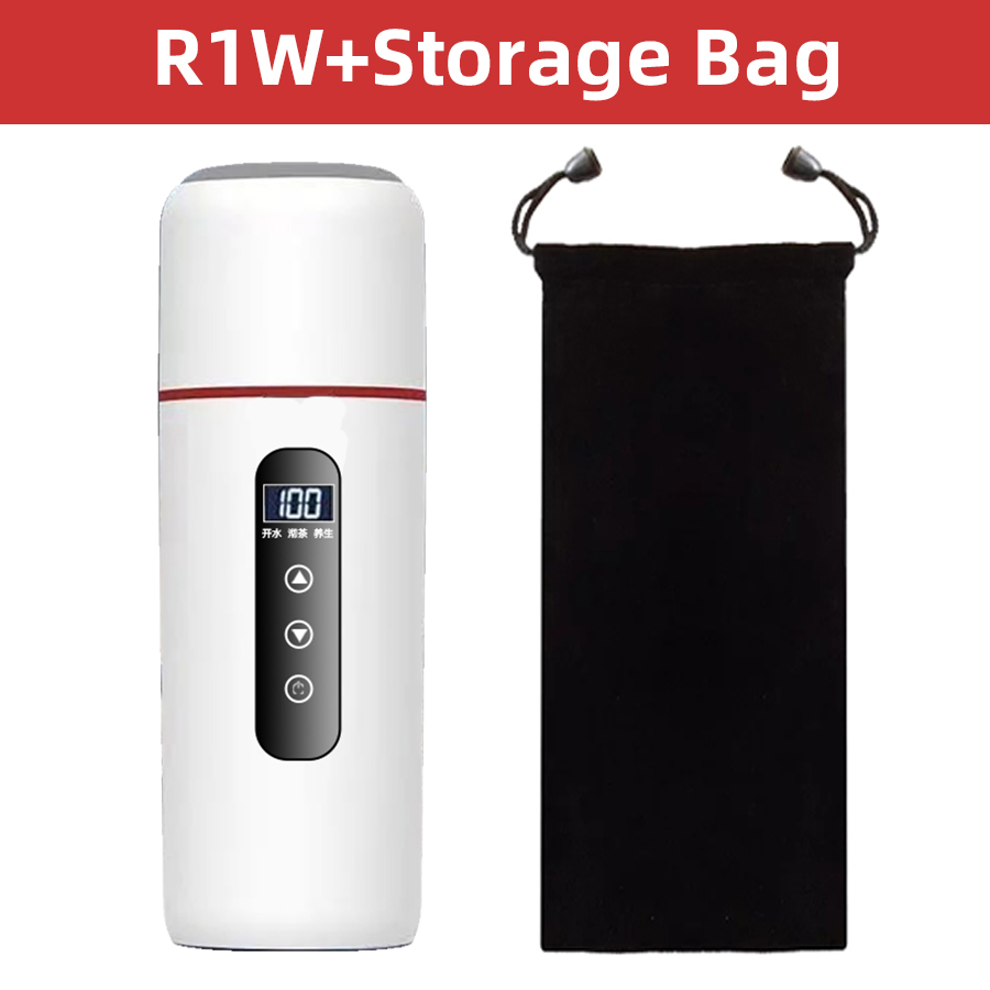 12V 24V Car Heating Cup 500Ml Electric Kettle Water Heater Boiling Mug Boiler Thermostatic Tumbler Termos Thermos Thermal Mug: black